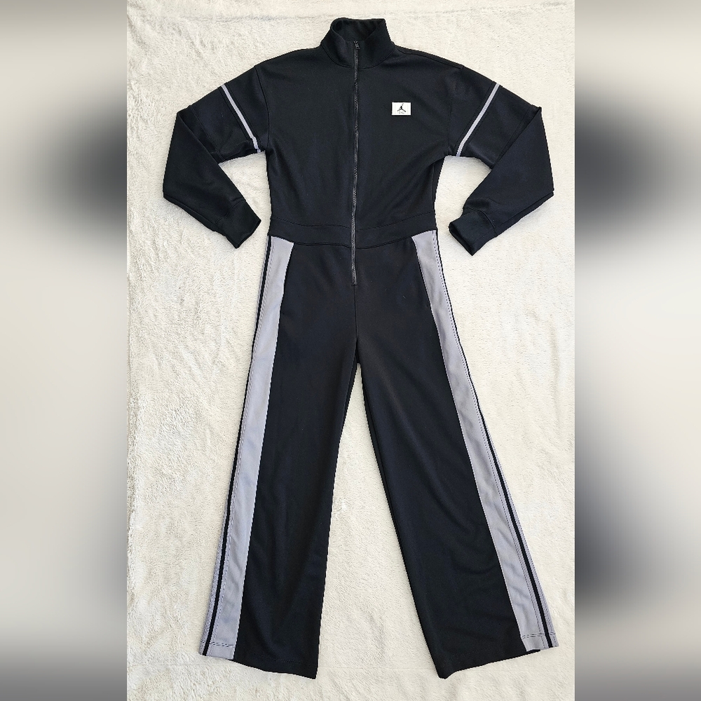 Nike Jordan Flight Heritage Flight Jump Suit sz XS Black/Gray VEUC